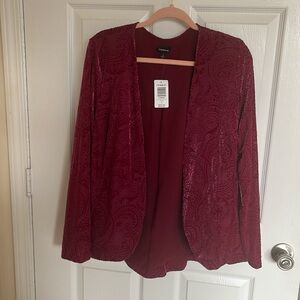 Torrid Burn Out Velvet Blazer